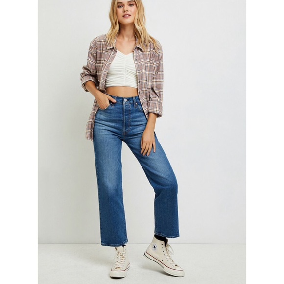 LEVI'S RIBCAGE STRAIGHT ANKLE JEANS - Picture 9 of 11